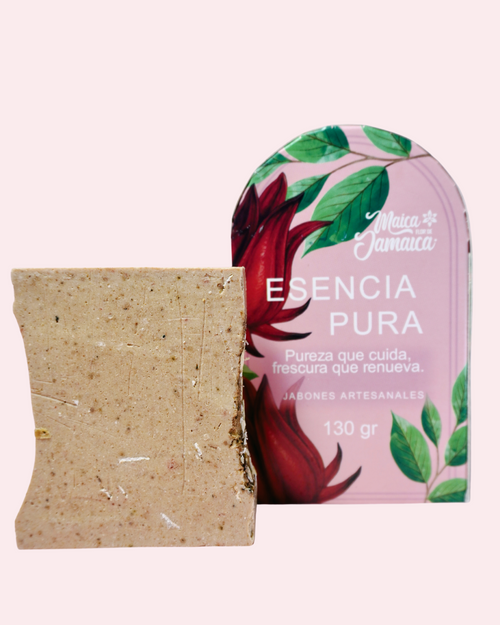 Jabón Facial Esencia Pura Avena y Flor de Jamaica