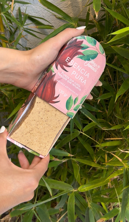 Jabón Facial Esencia Pura Avena y Flor de Jamaica