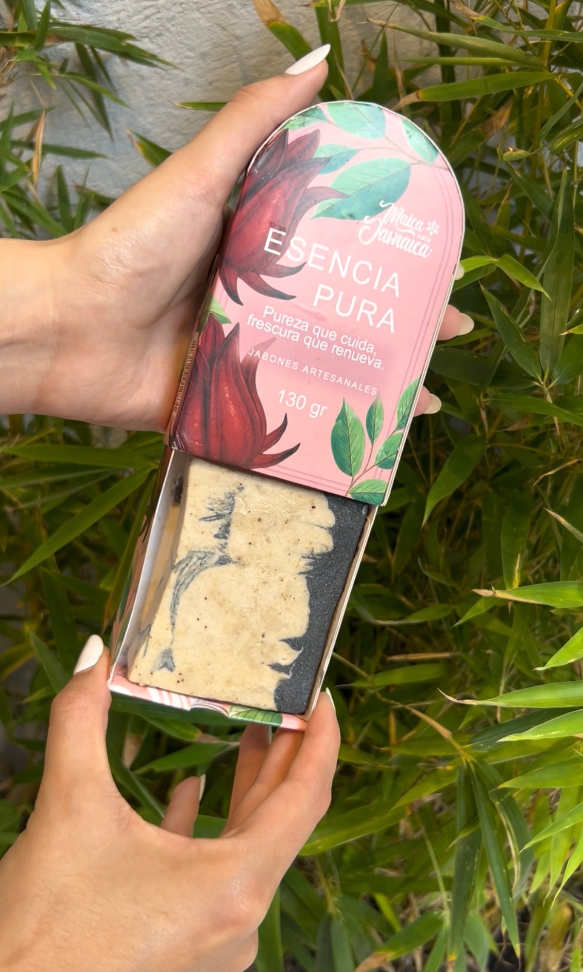 Jabón Facial Arroz, Carbón Activado y Flor de Jamaica